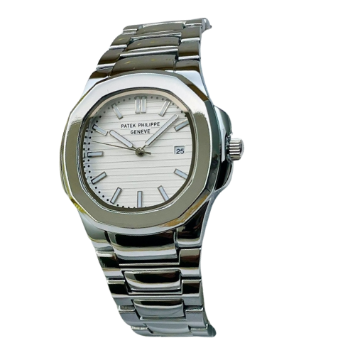 Patek Philippe Geneve Silver Men Watch